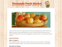 Tablet Screenshot of hernandofreshmarket.com